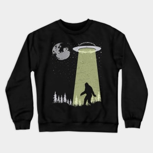 Bigfoot Ufo Abduction Crewneck Sweatshirt